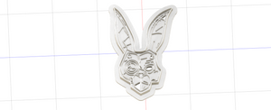 3D Printed Cookie Cutter Inspired by Borderlands Tiny Tina Mask