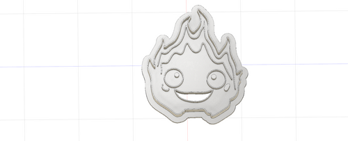 3D Model to Print Your Own Howls Moving Castle Calcifer Cookie Cutter DIGITAL FILE ONLY