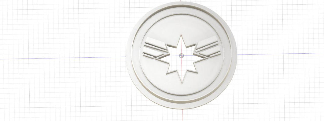 3D Printed Captain Marvel Cookie Cutter