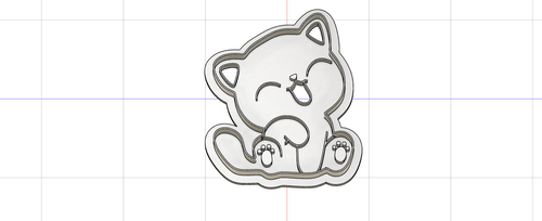 3D Model to Print Your Own Cartoon Cat Cookie Cutter Pack DIGITAL FILE ONLY