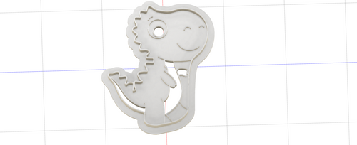 3D Model to Print Your Own Cartoon Dinosaur Cookie Cutter Pack DIGITAL FILE ONLY