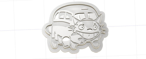 3D Model to Print Your Own Studio Ghibli Cat Bus Cutter DIGITAL FILE ONLY