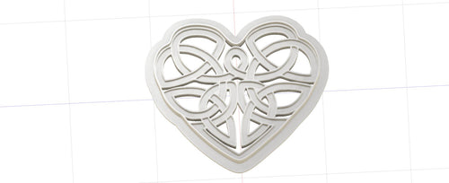 3D Printed Celtic Heart Knot Cookie Cutter