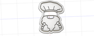3D Printed Chef Gnome Cookie Cutter