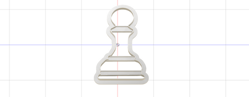 3D Model to Print Your Own Pawn Chess Piece Cookie Cutter Pack DIGITAL FILE ONLY