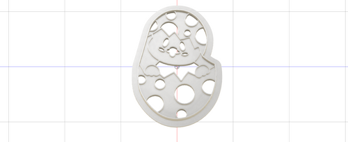 3D Model to Print Your Own Easter Chick in Egg Cookie Cutter DIGITAL FILE ONLY