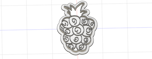 3D Model to Print Your Own One Piece Buggy the Clown Chop Chop Fruit Cookie Cutter DIGITAL FILE ONLY