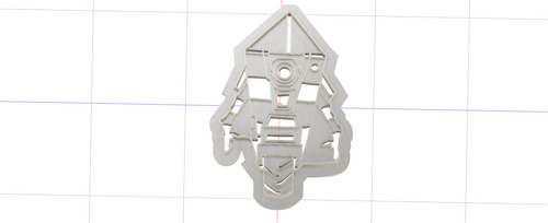 3D Model to Print Your Own Cookie Cutter Inspired by Borderlands Claptrap DIGITAL FILE ONLY