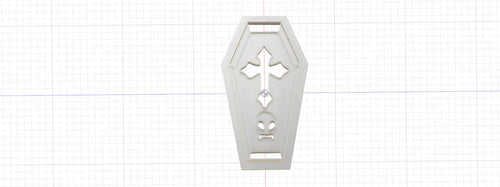 3D Model to Print Your Own Halloween Coffin Cookie Cutter DIGITAL FILE ONLY