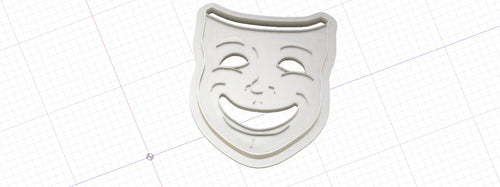 3D Model to Print Your Own Theater Comedy Mask Cookie Cutter DIGITAL FILE ONLY