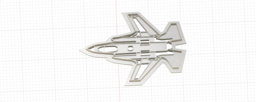 3D Model to Print Your Own G.I. Joe Conquest X30 Jet Cookie Cutter DIGITAL FILE ONLY
