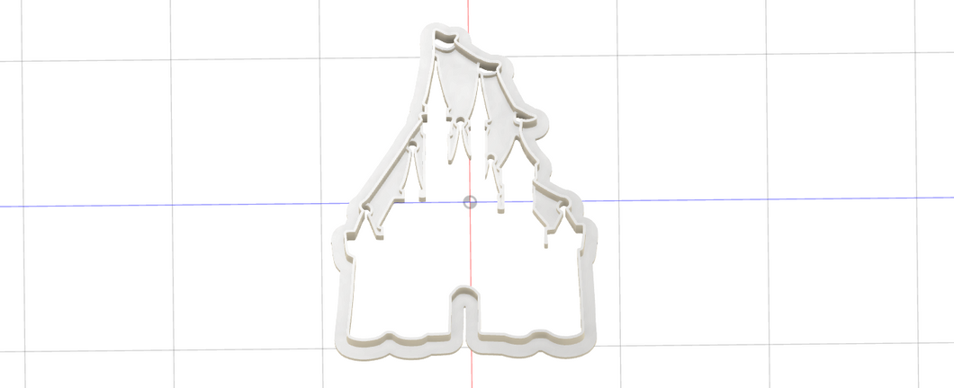 3D Printed Cookie Cutter Inspired by the Disney Castle