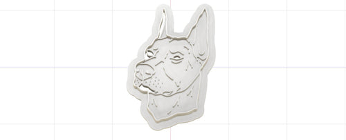 3D Model to Print Your Own Doberman Cookie Cutter  DIGITAL FILE ONLY