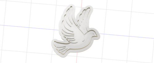 3D Model to Print Your Own Dove Outline Cookie Cutter DIGITAL FILE ONLY