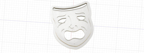 3D Model to Print Your Own Theater Drama Mask Cookie Cutter DIGITAL FILE ONLY