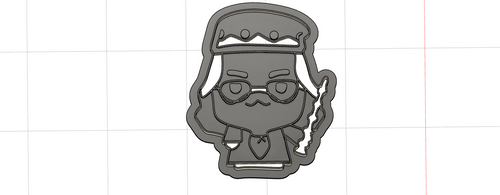 3D Printed Albus Dumbledor Cookie Cutter