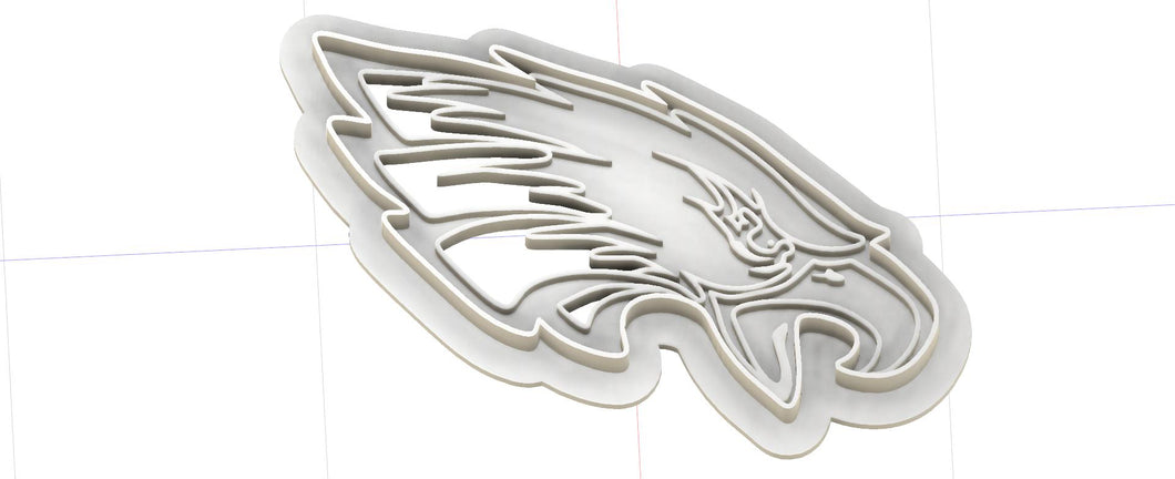 3D Printed Philadelphia Eagles Cookie Cutter