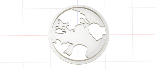 3D Model to Print Your Own Planet Earth Cookie Cutter DIGITAL FILE ONLY