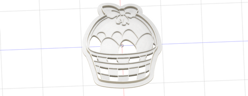 3D Model to Print Your Own Easter Basket Cookie Cutter DIGITAL FILE ONLY