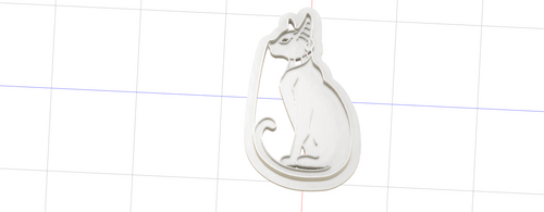 3D Model to Print Your Own Egyptian Cat Cookie Cutter DIGITAL FILE ONLY