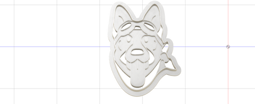 3D Model to Print Your Own Cookie Cutter Inspired by Fall Out Dogmeat DIGITAL FILE ONLY