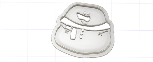 3D Model to Print Your Own Christmas Fat Snowman Cookie Cutter DIGITAL FILE ONLY