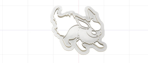 3D Model to Print Your Own Pokemon Flareon Cookie Cutter DIGITAL FILE ONLY