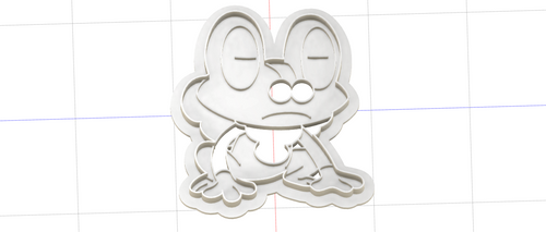 3D Model to Print Your Own Cookie Cutter Inspired by Pokemon Froakie DIGITAL FILE