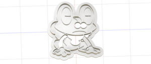 3D Model to Print Your Own Cookie Cutter Inspired by Pokemon Froakie DIGITAL FILE