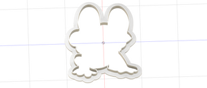 3D Model to Print Your Own Cookie Cutter Inspired by Pokemon Froakie DIGITAL FILE