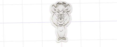 3D Printed Gadget Mouse Rescue Ranger Cookie Cutter