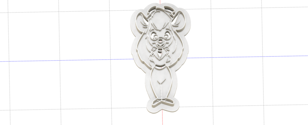 3D Printed Gadget Mouse Rescue Ranger Cookie Cutter