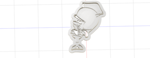 3D Model to Print Your Own Flintstones Great Gazoo Cookie Cutter DIGITAL FILE ONLY