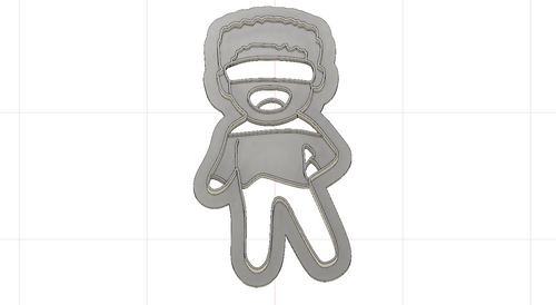 3D Printed Star Trek Geordie La Forge Cookie Cutter