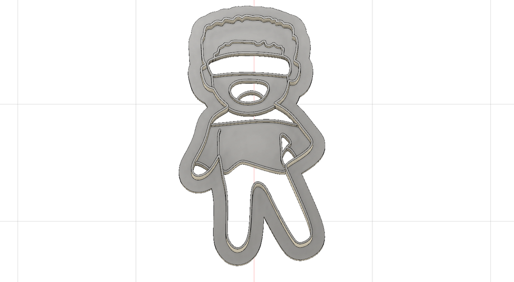 3D Printed Star Trek Geordie La Forge Cookie Cutter