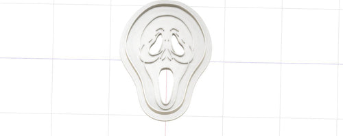 3D Printed Scream's Ghost Face Horror Cookie Cutter