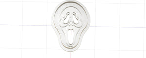 3D Printed Scream's Ghost Face Horror Cookie Cutter