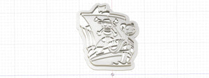 3D Printed One Piece Going Mary Pirate Ship Cookie Cutter