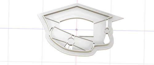 3D Model to Print Your Own Grad Cap and Diploma Cookie Cutter DIGITAL FILE ONLY