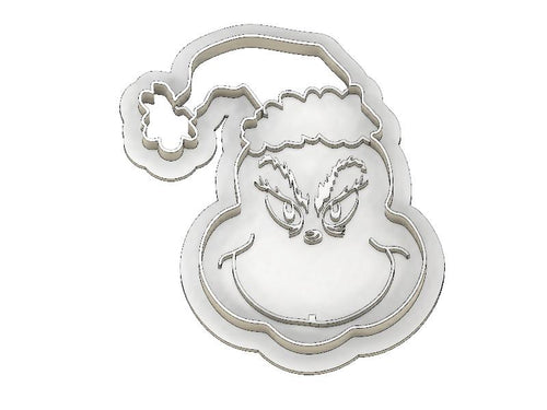 3D Model to Print Your Own Cookie Cutter Inspired by the Grinch Who Stole Christmas DIGITAL FILE ONLY