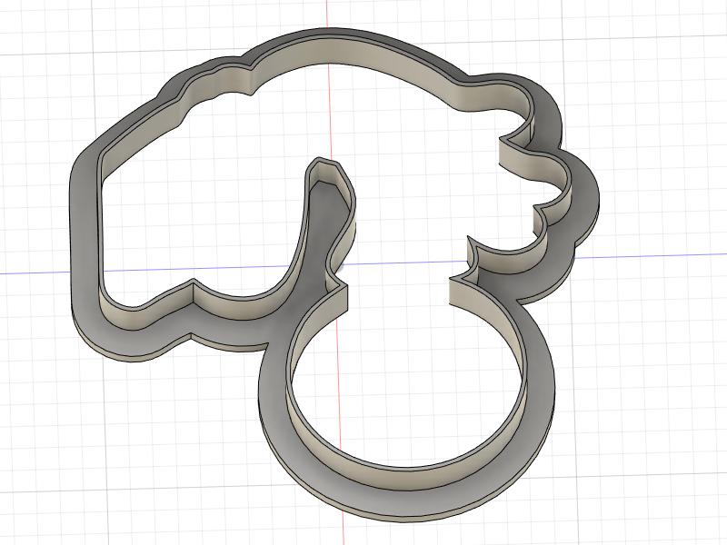 3D Model to Print Your Own Cookie Cutter Inspired by the Grinch Who Stole Christmas, Grinch Hand Outline
