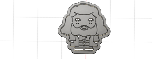 3D Model to Print Your Own Rubeus Hagrid Cookie Cutter DIGITAL FILE ONLY
