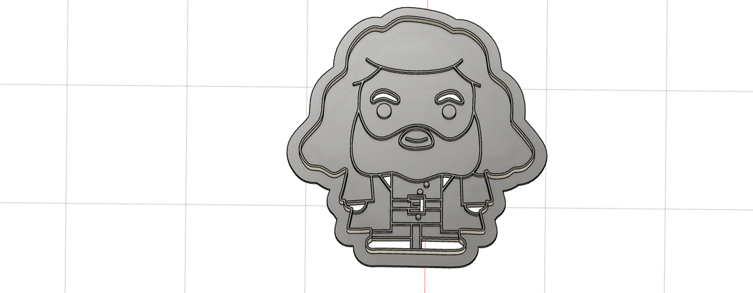 3D Printed Rubeus Hagrid Cookie Cutter