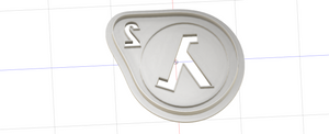 3D Printed Cookie Cutter Inspired by Half-Lafe 2 Logo