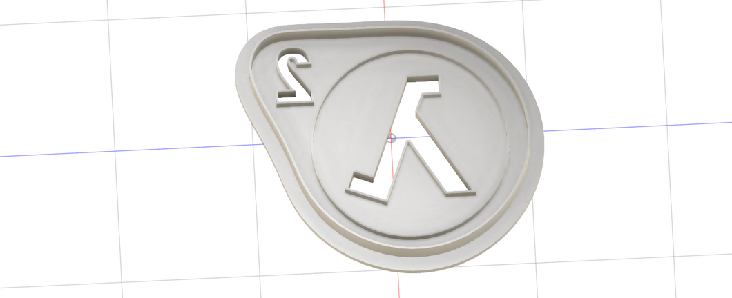 3D Printed Cookie Cutter Inspired by Half-Lafe 2 Logo