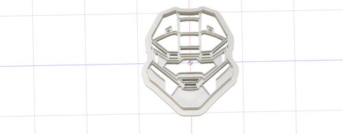 3D Printed Halo UNSC Master Chief Spartan Helmet Cookie Cutter