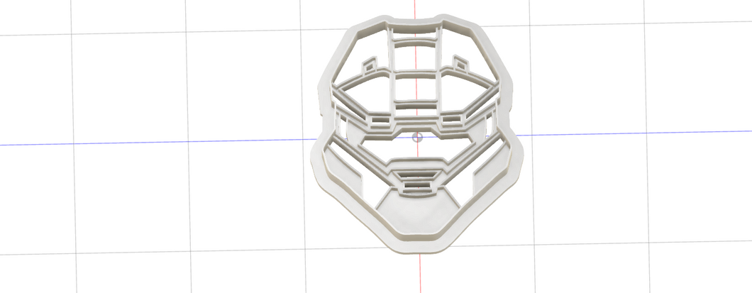 3D Printed Halo UNSC Master Chief Spartan Helmet Cookie Cutter