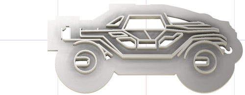 3D Model to Print Your Own Halo Warthog Cookie Cutter DIGITAL FILE ONLY