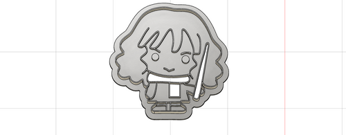 3D Printed Hermoine Granger Cookie Cutter