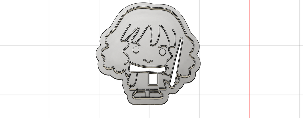 3D Printed Hermoine Granger Cookie Cutter